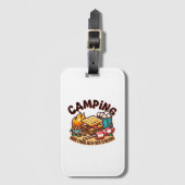 s'mores kamp bagagelabel (Voorkant (verticaal))