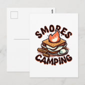 s'mores kamp briefkaart (Voorkant / Achterkant)