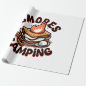 s'mores kamp cadeaupapier (Uitgerold)