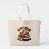 s'mores kamp grote tote bag (Achterkant)