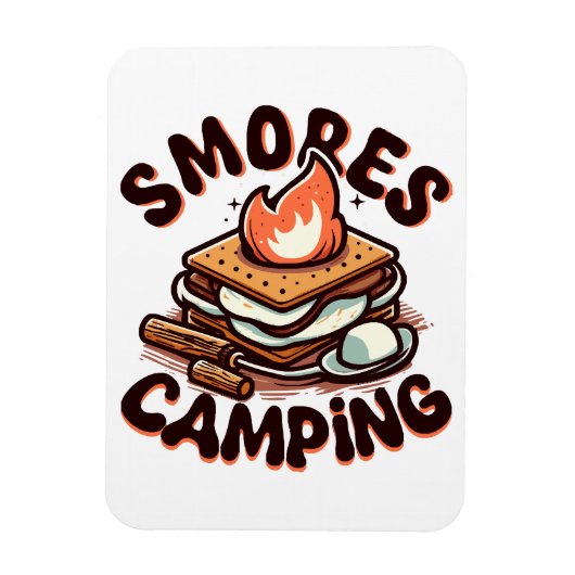 s'mores kamp magneet (Verticaal)