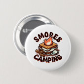 s'mores kamp ronde button 5,7 cm (Voorkant /achterkant)