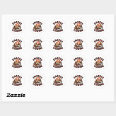 s'mores kamp ronde sticker (Vel)