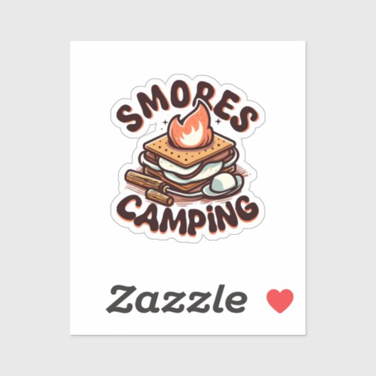 s'mores kamp sticker (Vel)