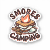 s'mores kamp sticker (Voorkant)