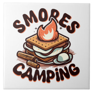s'mores kamp tegeltje