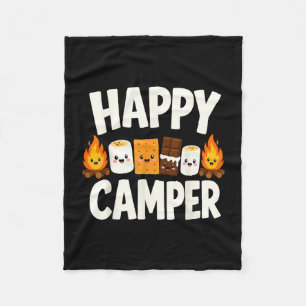S'mores kampvuur kamperen fleece deken