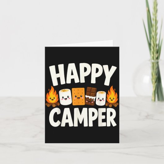 S'mores kampvuur kamperen  kaart (Voorkant)