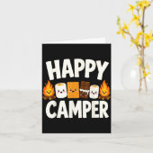 S'mores kampvuur kamperen  kaart (Gele Bloem)