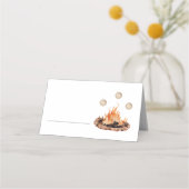S'mores Kampvuur Vul in Plaatskaartje (Voorkant)