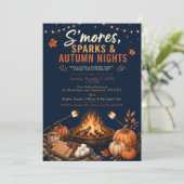 S'mores-kampvuurfeest Kaart (Staand voorkant)