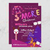 S'mores Kerstfeest S'mores Camping Kerstmis Kaart (Voorkant / Achterkant)