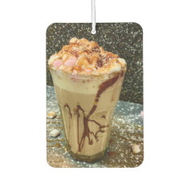 S'mores koffie met slagroom en marshmallow luchtverfrisser
