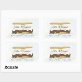 S'mores liefde is zoet rechthoekige sticker (Vel)