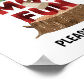 Smores Lumberjack Birthday Party Sign Poster (Hoek)