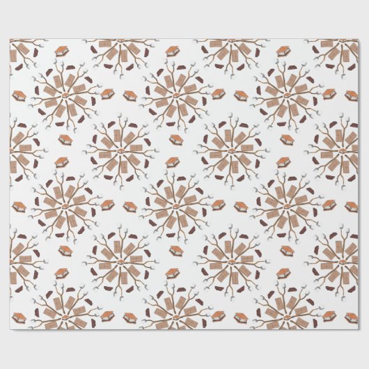 S'mores Mandala Pattern Cadeaupapier (Vlak)
