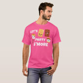 S'Mores Marshmallows Camping - Kawaii - Let's part T-shirt (Voorkant volledig)