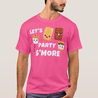 S'Mores Marshmallows Camping - Kawaii - Let's part T-shirt