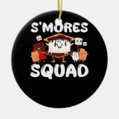 S'mores Marshmallows Funny Smores Squad Camping Ca Keramisch Ornament (Voorkant)