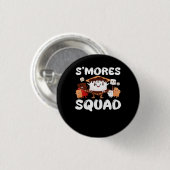 S'mores Marshmallows Funny Smores Squad Camping Ca Ronde Button 3,2 Cm (Voorkant /achterkant)