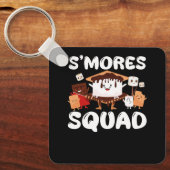 S'mores Marshmallows Funny Smores Squad Camping Ca Sleutelhanger (Voorkant)