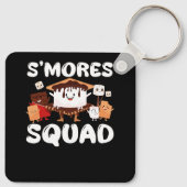 S'mores Marshmallows Funny Smores Squad Camping Ca Sleutelhanger (Achterkant)