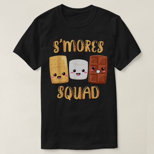 S'mores Marshmallows Funny Smores Squad Camping Ca T-shirt (Design voorkant)