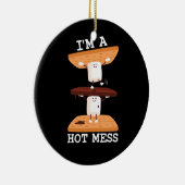 Smores Marshmallows Grappig kampvuur Ik ben een he Keramisch Ornament (Rechts)