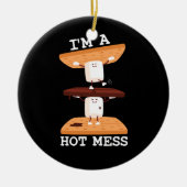 Smores Marshmallows Grappig kampvuur Ik ben een he Keramisch Ornament (Voorkant)