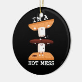 Smores Marshmallows Grappig kampvuur Ik ben een he Keramisch Ornament (Links)