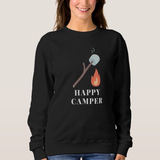 Smores Marshmallows Happy Campers Camping Camping Trui (Voorkant)