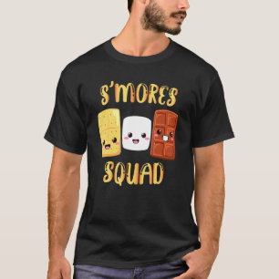 S'mores Marshmallows Smores Squad Camping Campi T-shirt