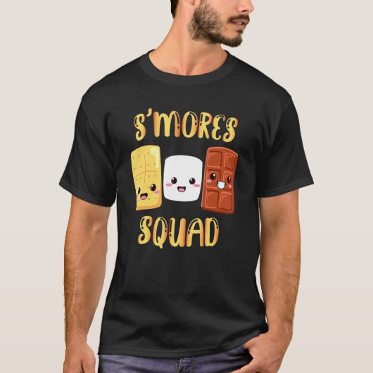 S'mores Marshmallows Smores Squad Camping Campi T-shirt (Voorkant)