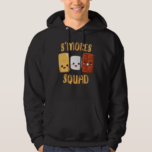 S'mores Marshmallows Smores Squad Kamperen Kampee Hoodie (Voorkant)
