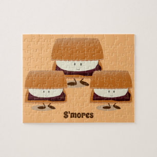 S'mores met woord Jigzaag Puzzle Legpuzzel