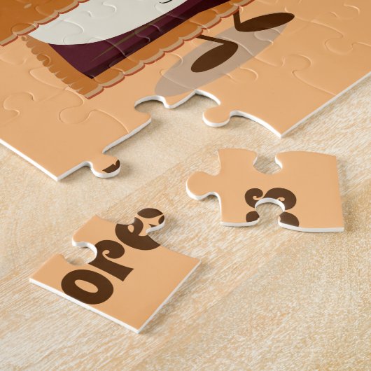 S'mores met woord | Jigzaag Puzzle Legpuzzel (Zijkant)
