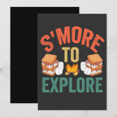 S'mores om grappige outdoor camping wandelen te ve kaart (Voorkant / Achterkant)