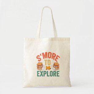S'mores om grappige outdoor camping wandelen te ve tote bag