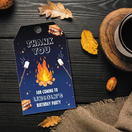 S'mores Party Bedankt Favor Tag Cadeaulabel