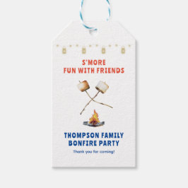 S'mores Plezier Kampvuur Achtertuin Kookfeest Vrie Cadeaulabel