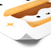 S'mores Pret Fun Campings Verjaardag 7 Jaar Oud Ka Poster (Hoek)