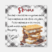 Smores Recipe Magneet (Voorkant)