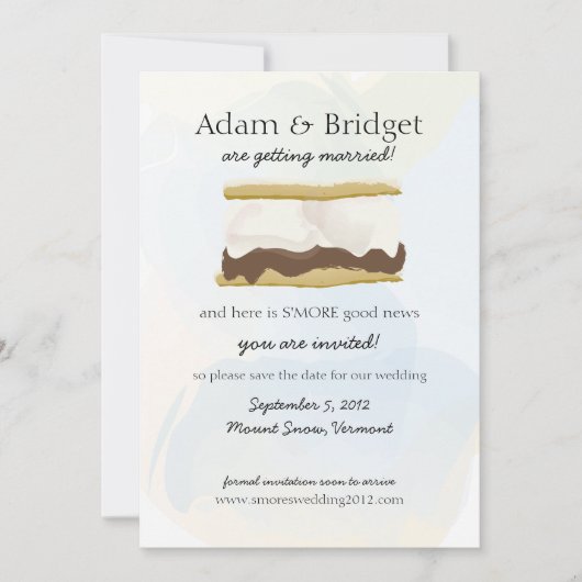 S'mores Save the Date (Voorkant)