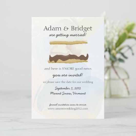 S'mores Save the Date (Staand voorkant)