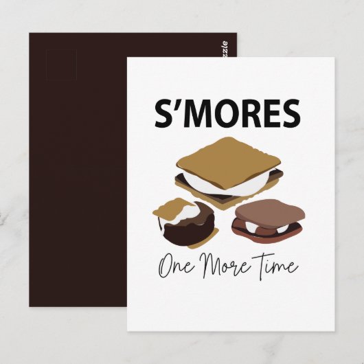 Smores S'mores Dessert Nog Een Keer Smore Briefkaart (Voorkant / Achterkant)