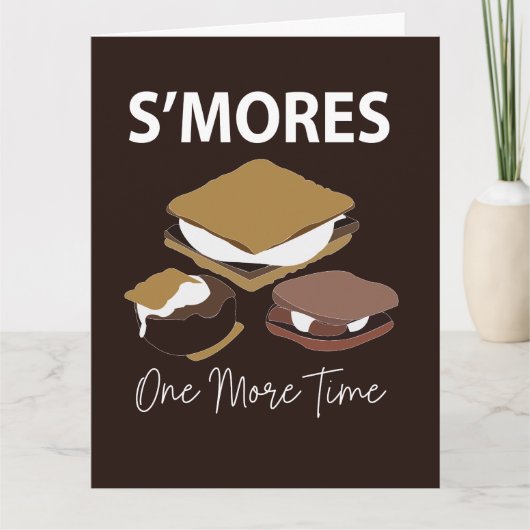 Smores S'mores Dessert Nog Een Keer Smore Kaart (Voorkant)