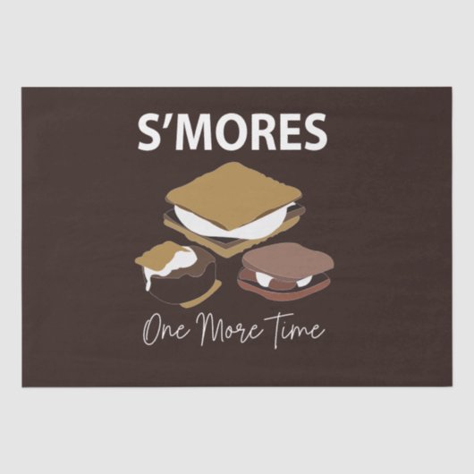 Smores S'mores Dessert Nog Een Keer Smore Tissuepapier (Voorkant)