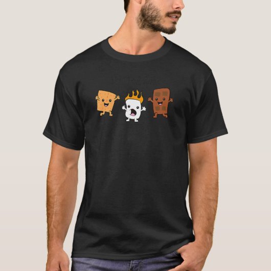 Smores S'mores Marshmallow Camping Roasting Bonfir T-shirt (Voorkant)