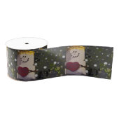 S'Mores Snowman in de sneeuw Grosgrain Lint (Spoel)