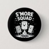 S'mores Squad Camping Campfire Cute Marshmallow Ronde Button 5,7 Cm (Voorkant)